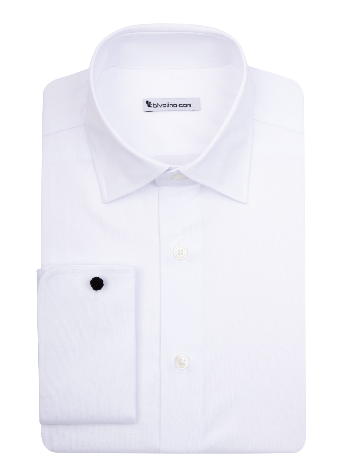 UDINE -  White PinPoint shirt - KIWI 1