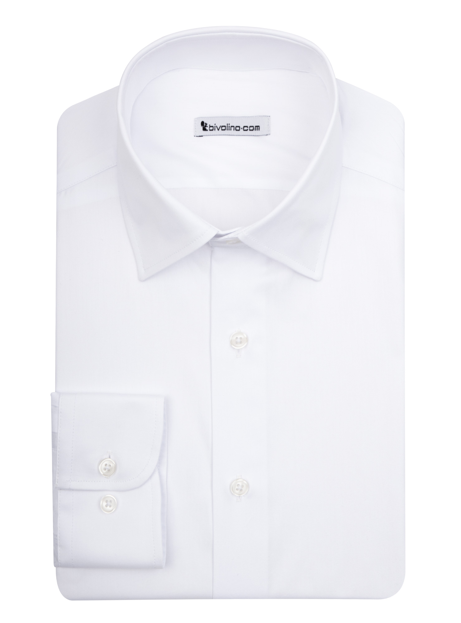 TURIN -  White PinPoint  shirt - KIWI 1