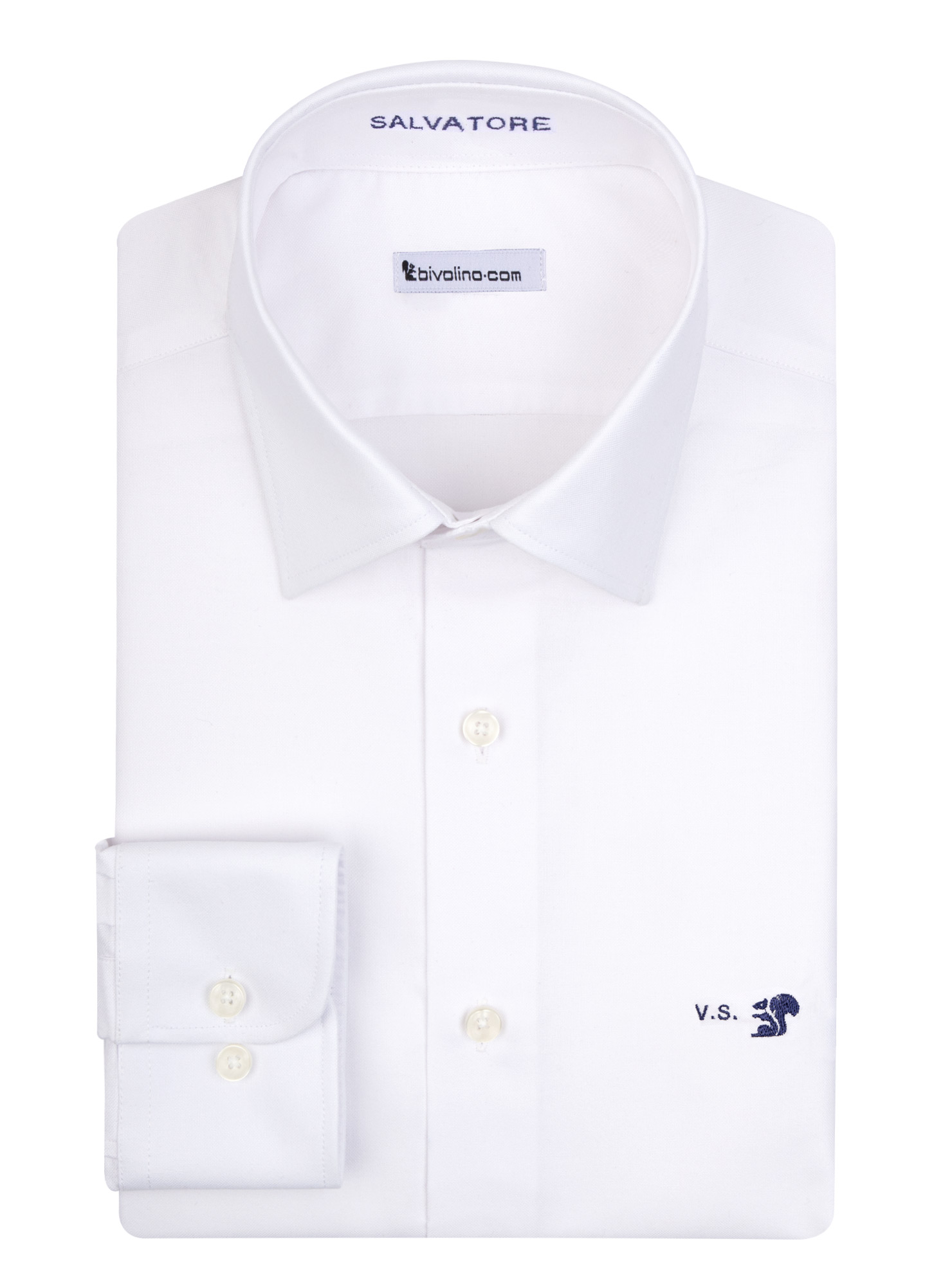 VICENZA - Cuna Pinpoint blanca camisa de hombre - GADA 1