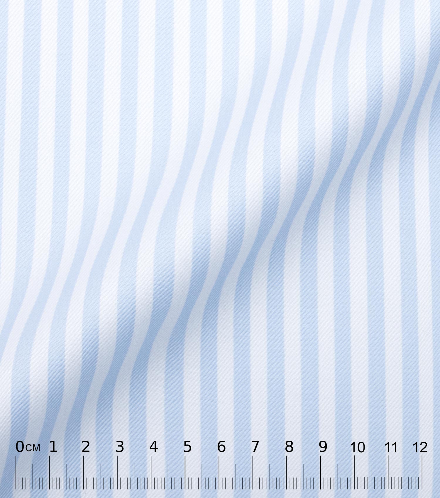 DOCRA - Rayures bleu double retors coton egyptien twill