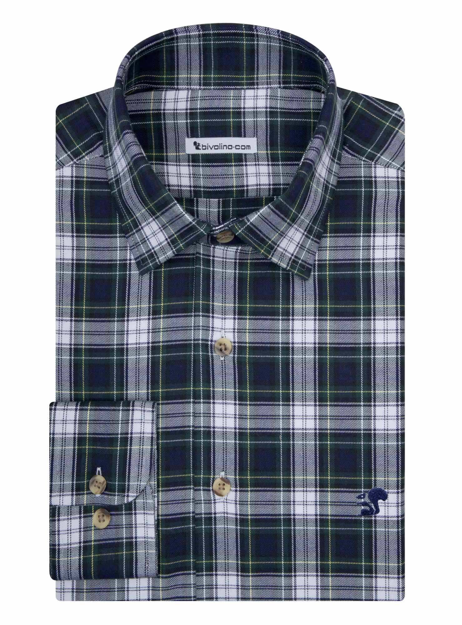 ADINO - Franela de cuadros escoceses camisa de hombre - PARA 1 - TARTAN 