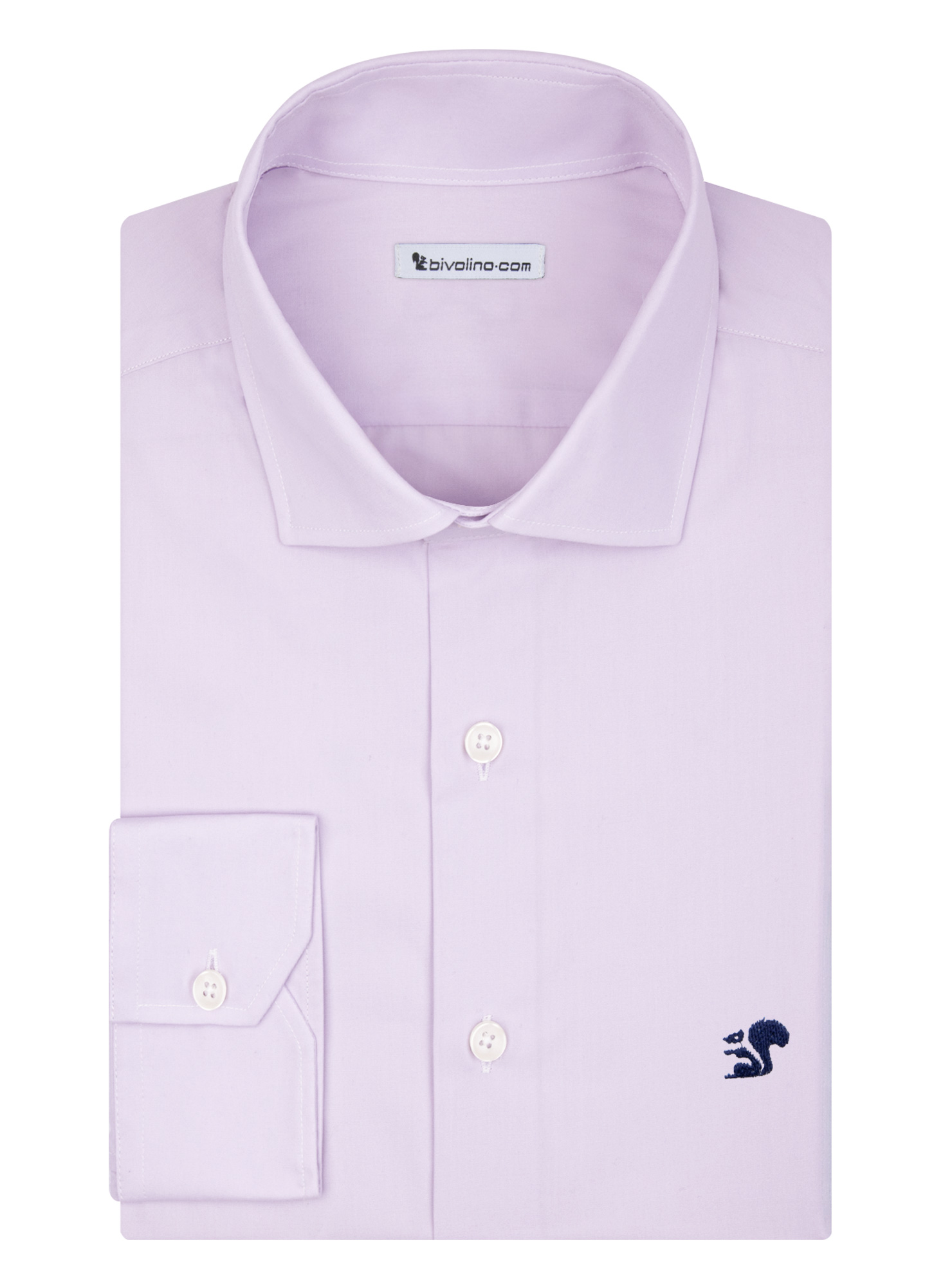 ALBIO - Easy-to-Iron Lila Poplin  shirt - MARCO 12
